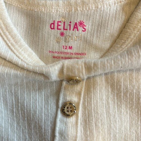 Delias Baby Girl 2-Piece Ruffle Top & Floral Leggings Set - Picture 3 of 5